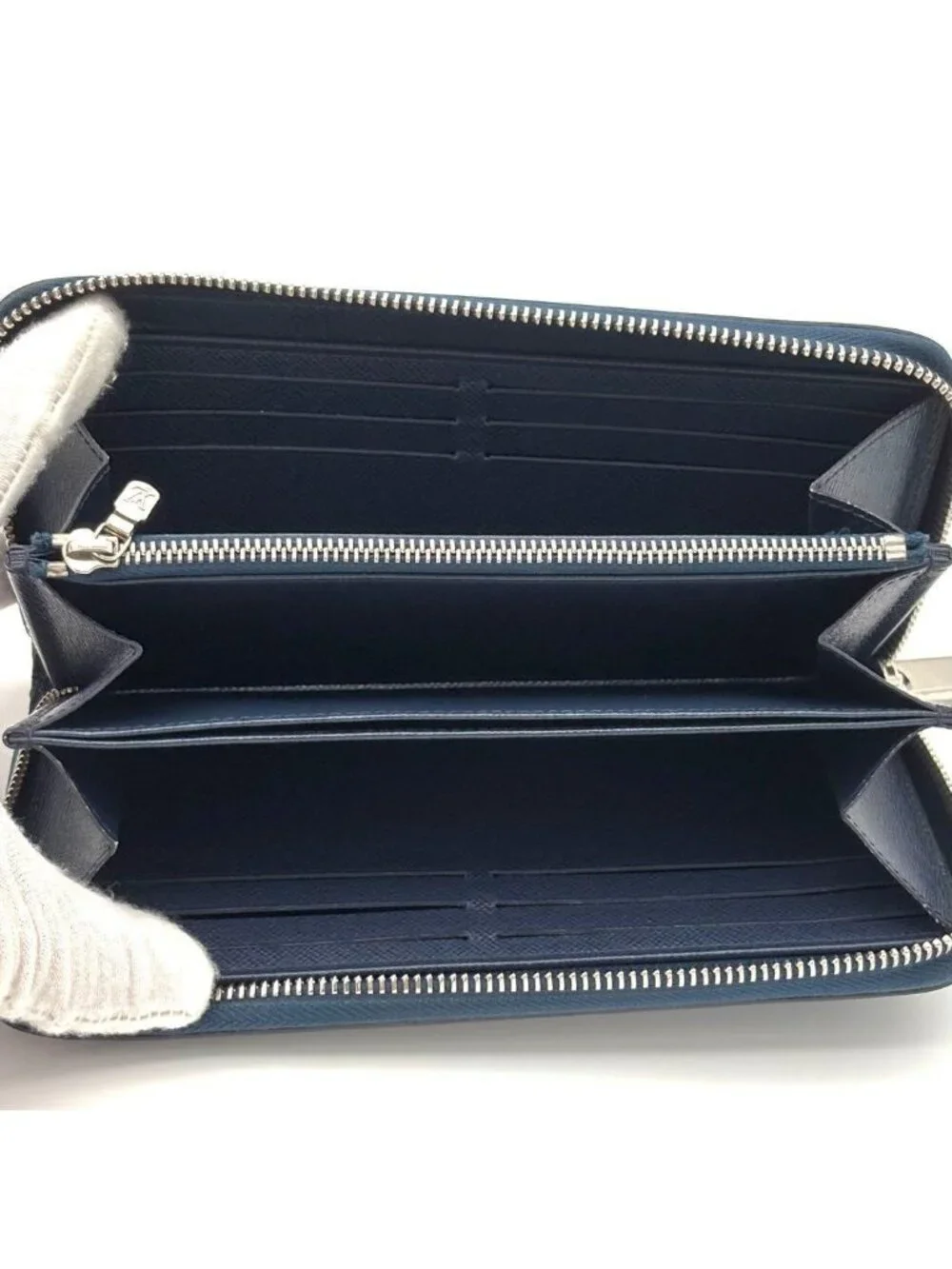 Louis Vuitton Wallet Epi Zippy Indigo Blue Navy